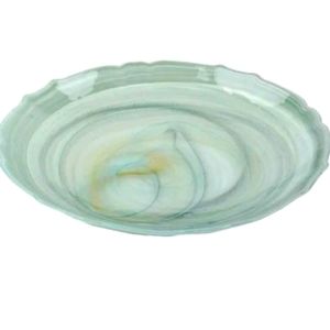 Green Luster ice queen service bowl